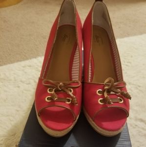 Bass & Co Red Espadrilles As 9M